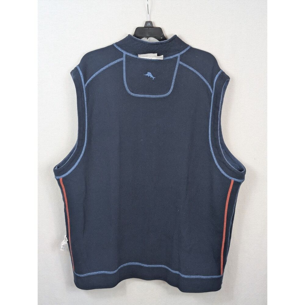 Tommy Bahama Reversible Full Zip Vest Blue Men's Size XL - Picture 10 of 10